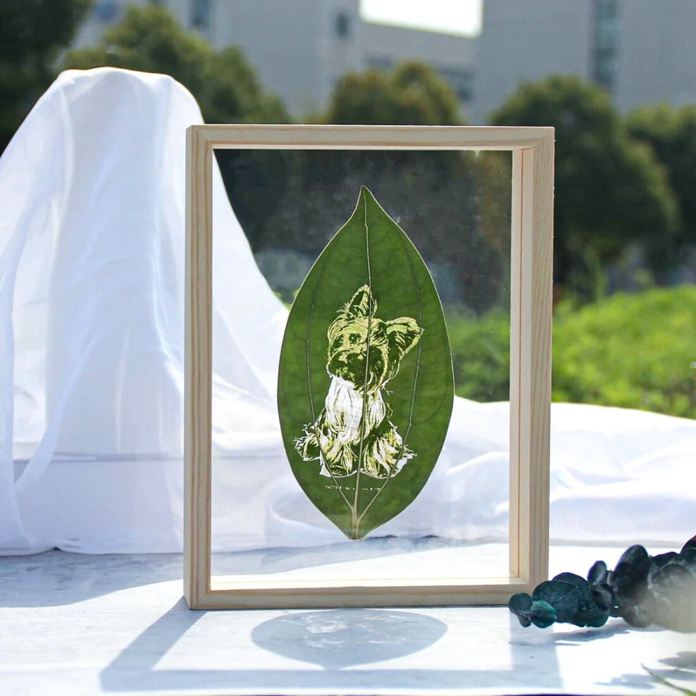Personalized Photo Leaf Engraving