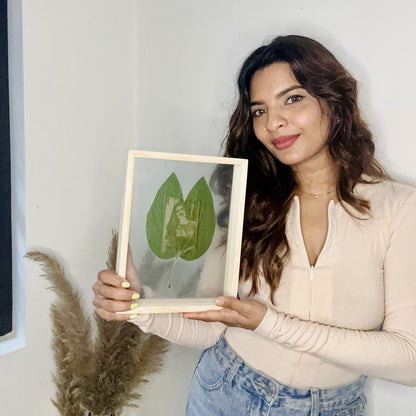 Personalized Photo Leaf Engraving