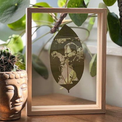 Personalized Photo Leaf Engraving