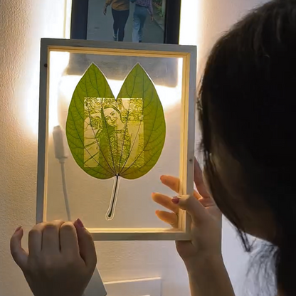 Personalized Photo Leaf Engraving