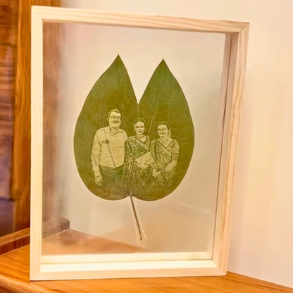 Personalized Photo Leaf Engraving